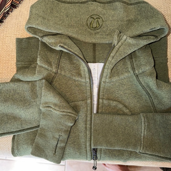 Lululemon Scuba Hoodie - Heather Green - Like New - Picture 3 of 4